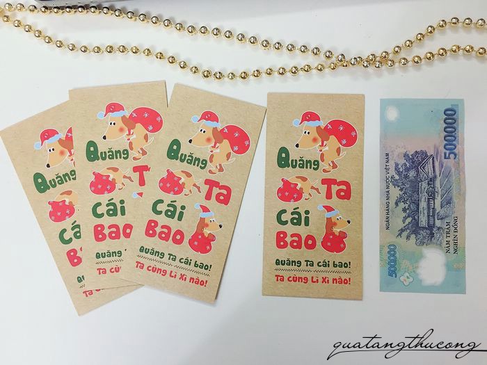 Bao lì xì handmade mẫu quăng ta cái bao